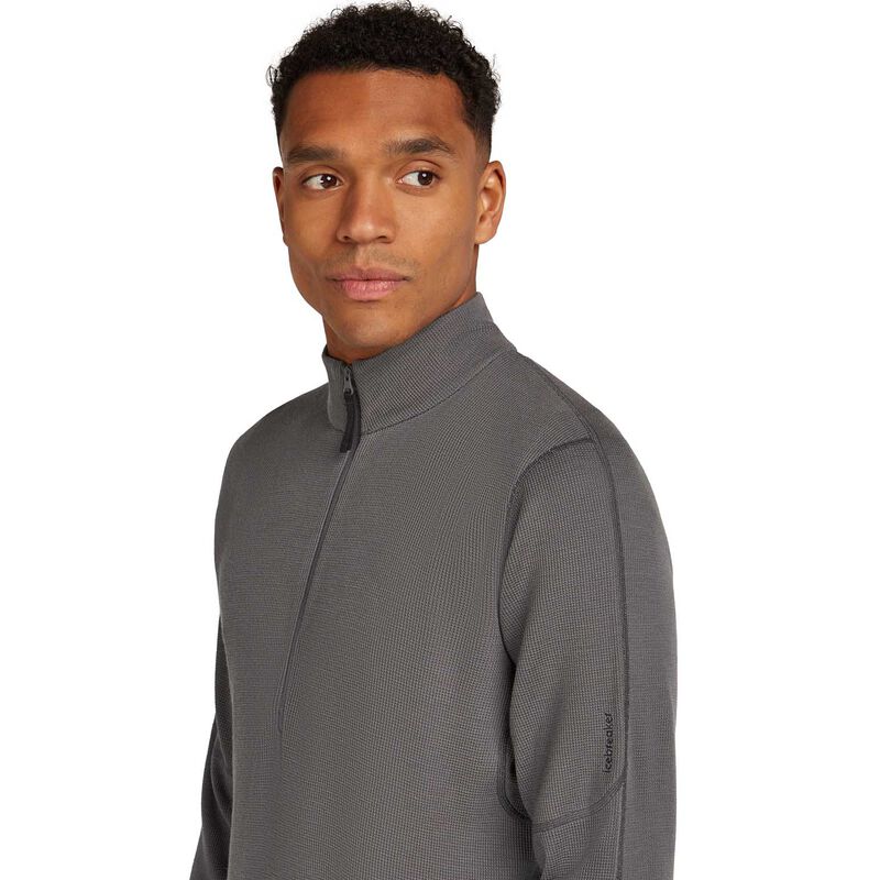 Icebreaker M Merino 260 Waffle Knit Wander LS Half Zip image number 2