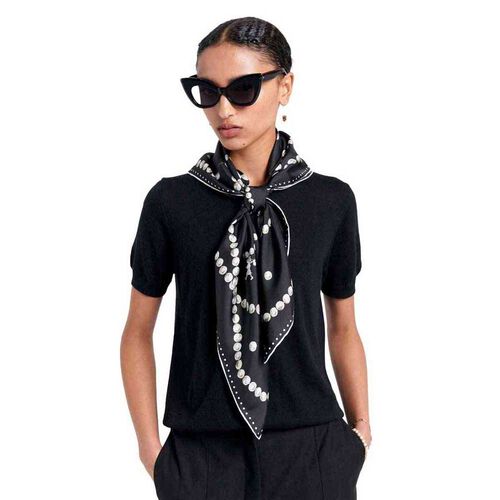 Karen Walker Runaway Pearls Classic Silk Scarf