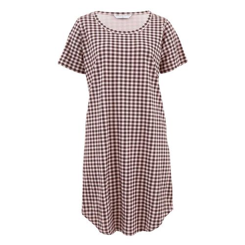 Wallace Cotton Kendra Organic Brushed Cotton Knit Tee Shirt Dress