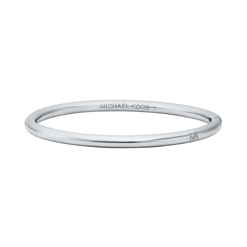 Michael Kors Platinum-Plated Brass Bracelet & Earrings Set image number 2