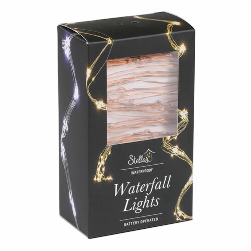 Stellar Haus AA Waterfall Lights Copper Warm White 1.5m