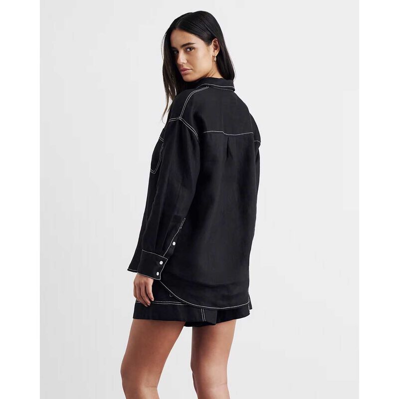 JAG Gigi Linen Relaxed Ls Shirt image number 1