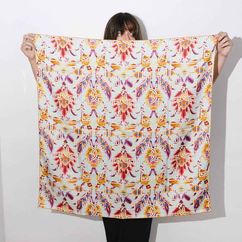 Artifact Pomona Mosaic Square Silk Scarf image number 2