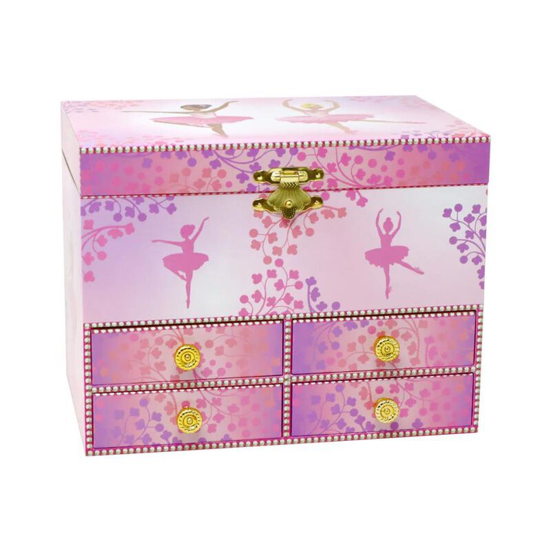 Pink Poppy Ballerina Boutique Medium Musical Jewellery Box image number 1