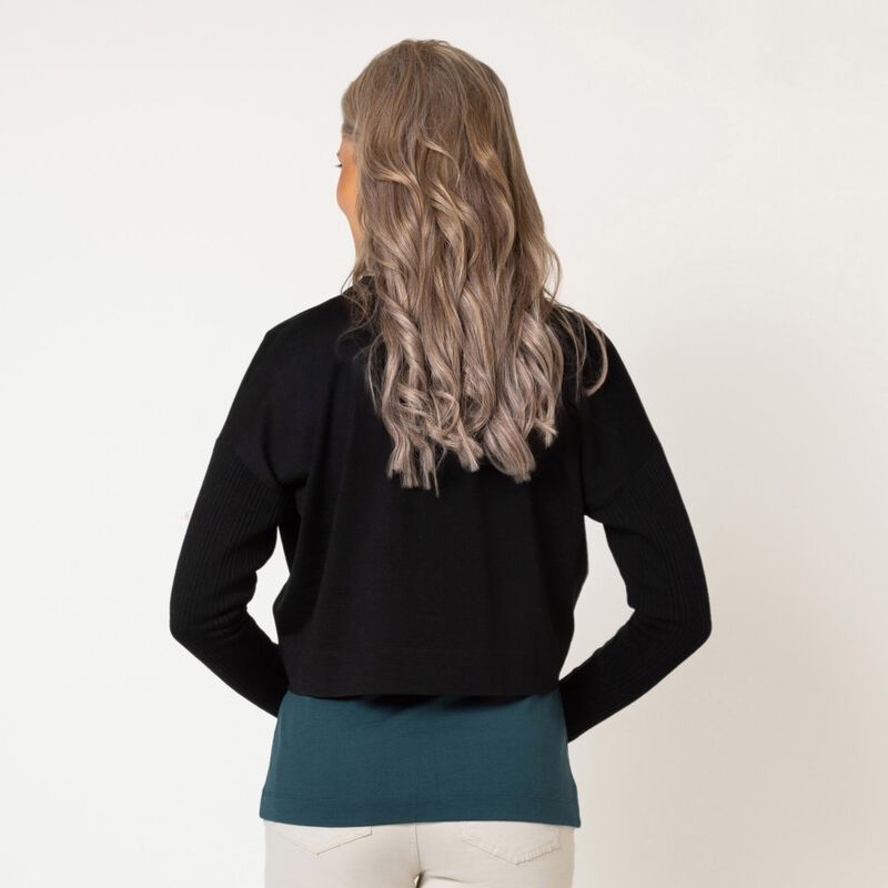 B Merino Zip Cardi image number 1