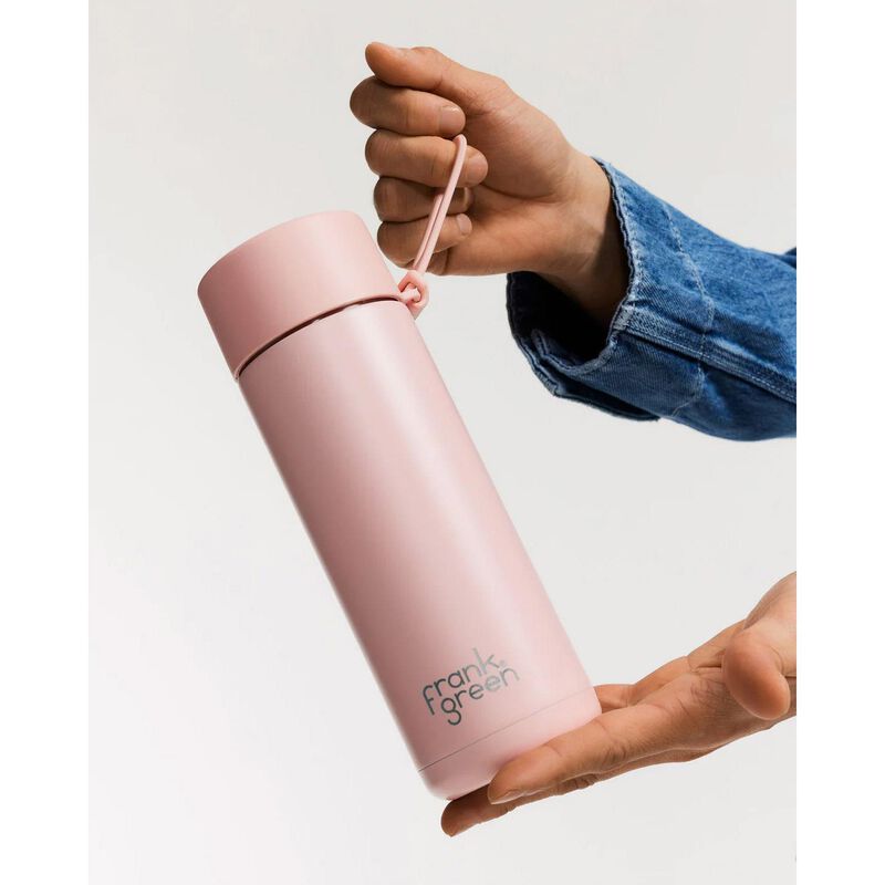 frank green 20oz Ceramic Bottle with Straw Lid Blushed image number 1