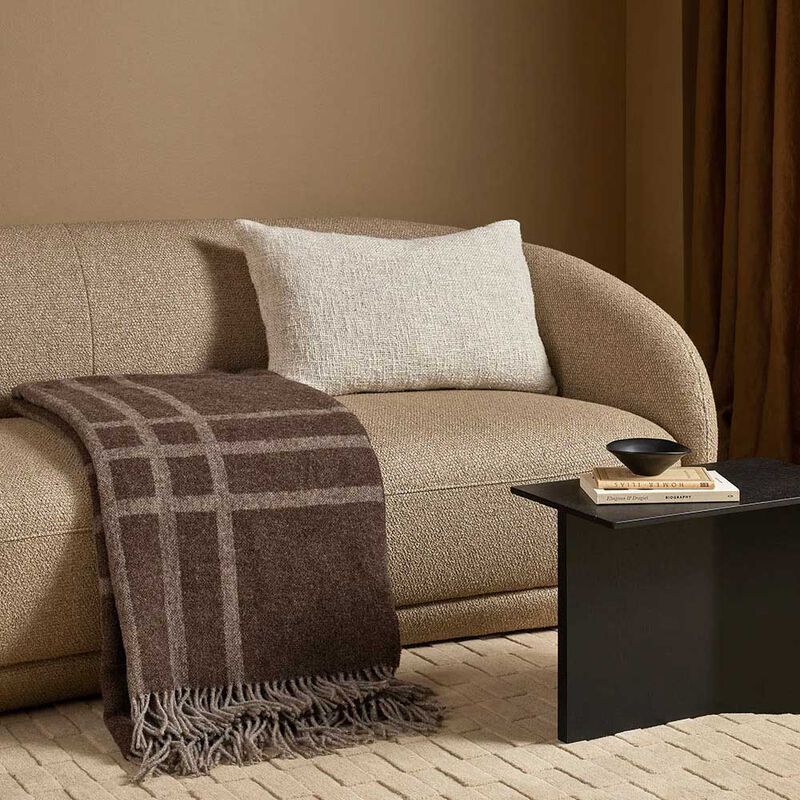 Baya Fiordland 100% NZ Lambswool Throw 190x220cm - Walnut image number 3