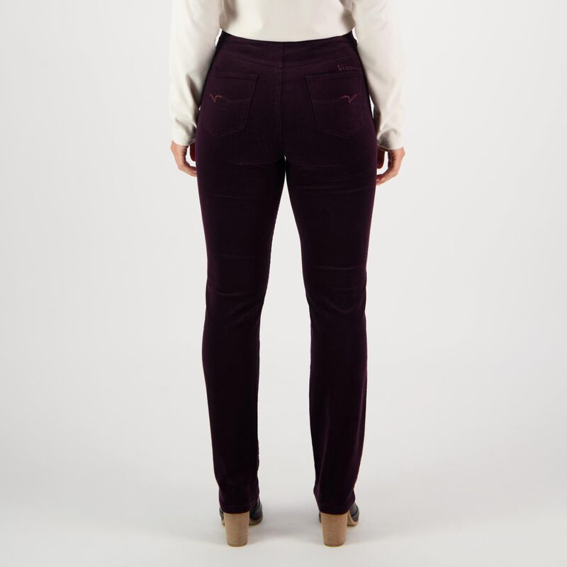 Vassalli Slim Leg Full Length Pinwale Cord Pull On image number 1