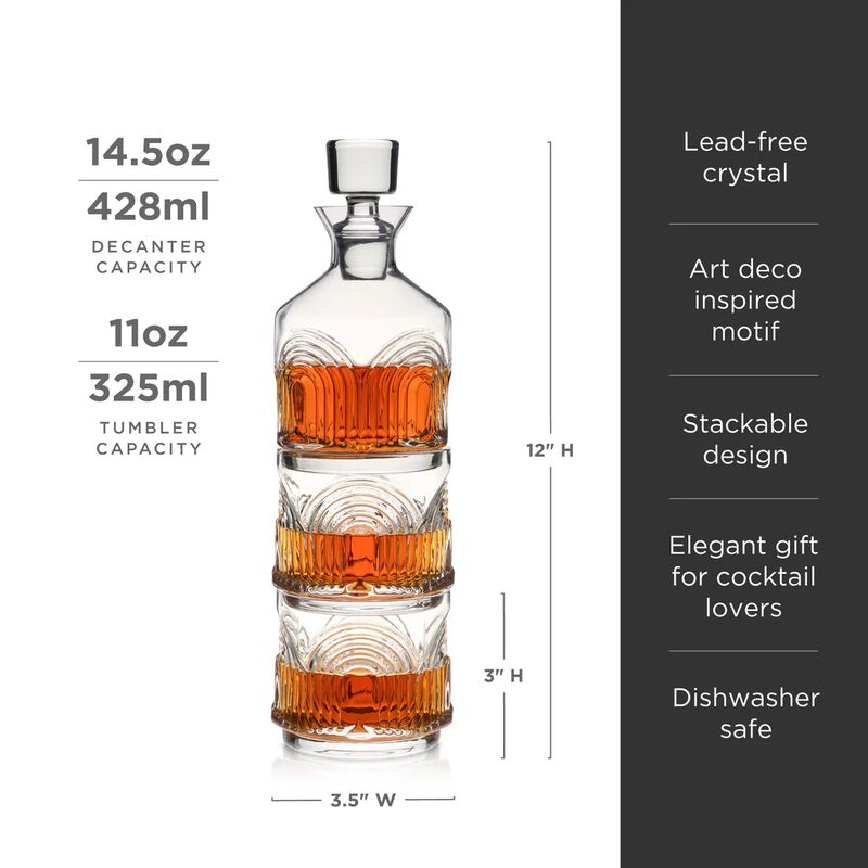 Beau Stacking Decanter Set By Viski® image number 1
