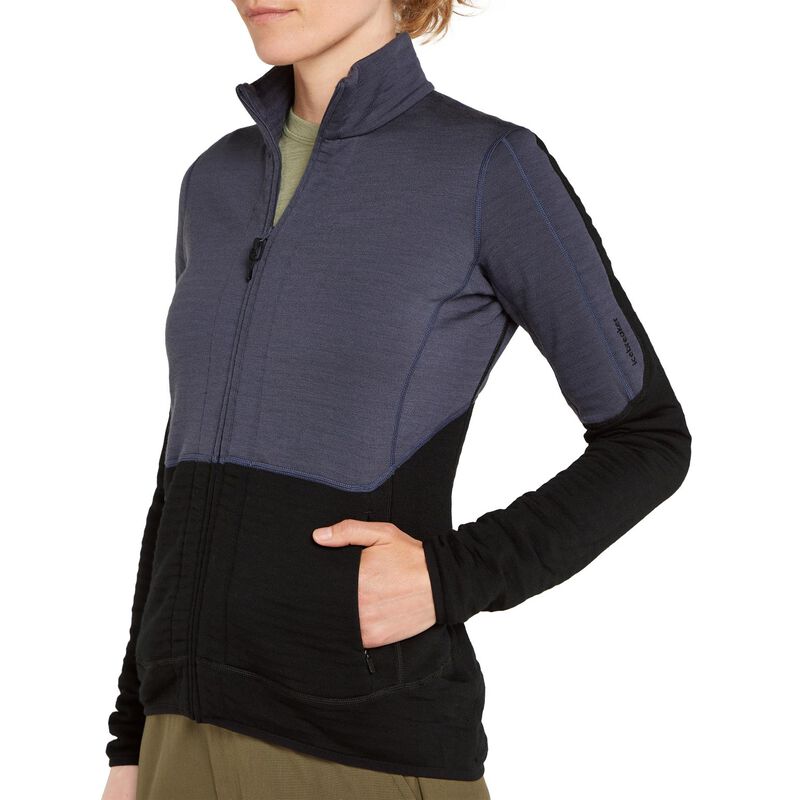 Icebreaker W Merino 400 RealFleece Descender LS Zip image number 2