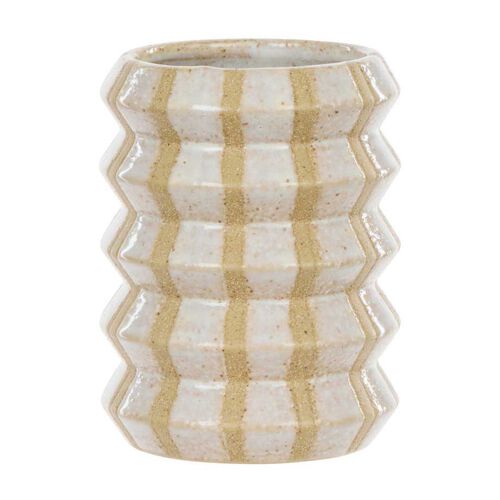 Amalfi Pippin Bathroom Tumbler - White & Natural