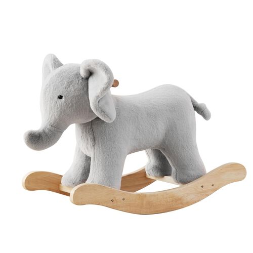 Pottery Barn Kids Grey Elephant Rocker