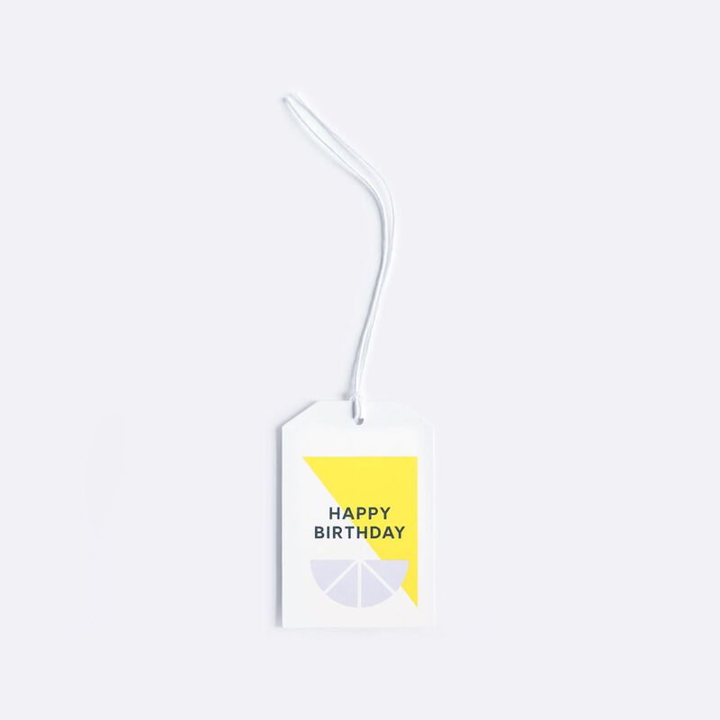 Lettuce Happy Birthday Citrus Gift Tag image number 1