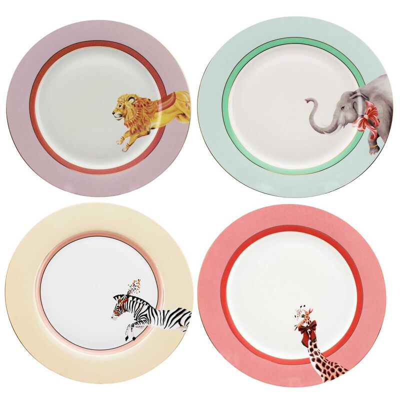 Yvonne Ellen Animal Side Plates 20cm (Set of 4) image number 0