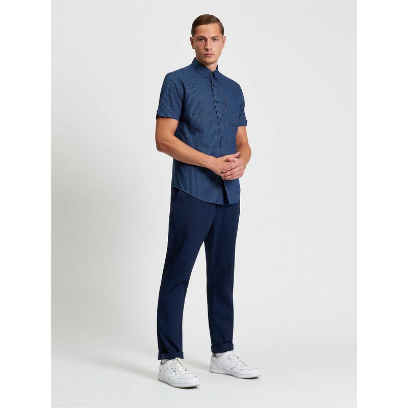 Ben Sherman Mono Geo Print Shirt image number 3