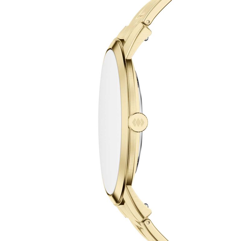 Fossil Minimalist 44mm Three-Hand Gold-Tone Stainless Steel Watch image number 2