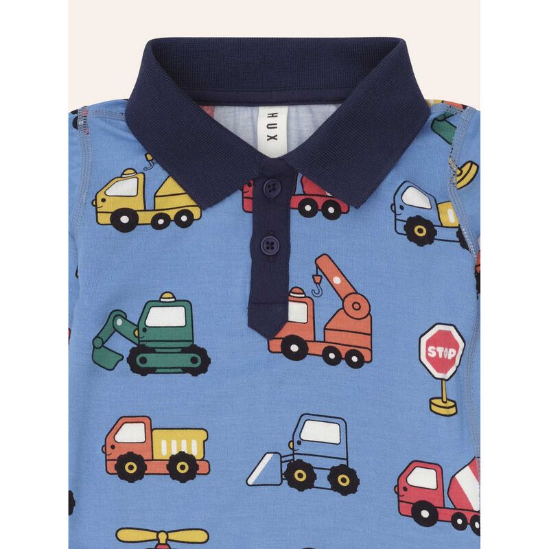 Huxbaby Construction Polo Romper image number 2