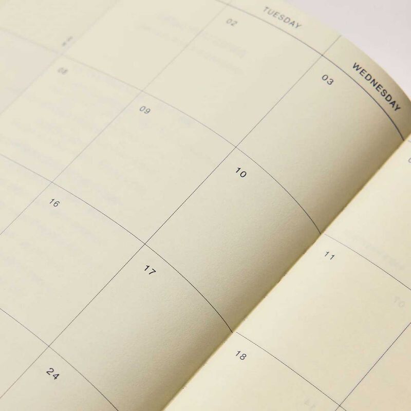 Studio Milligram A5 Charcoal Ruled Hard Cover Daily Diary  2026 image number 3