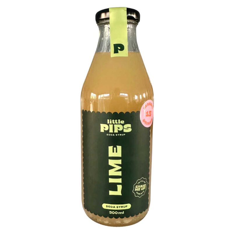 Little Pips Soda Syrup Lime 500ml image number 0