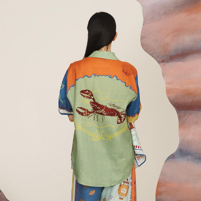 ALÉMAIS Surrealist Summer Shirt image number 1