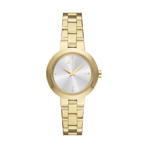 Armani Exchange Two-Hand Gold-Tone Stainless Steel Watch AX5180