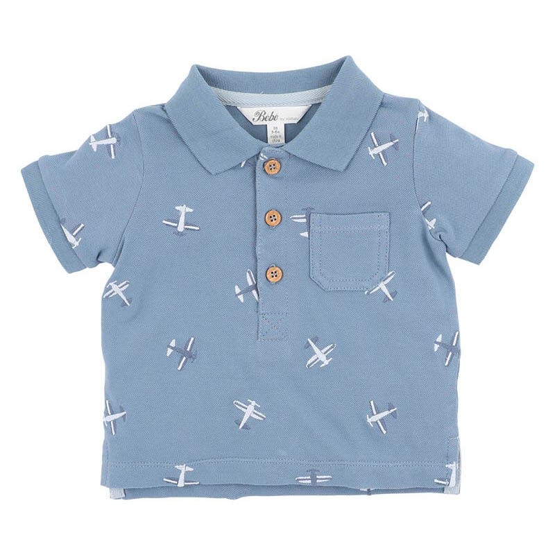 Bébé Harlan Airplane Emb Polo image number 0