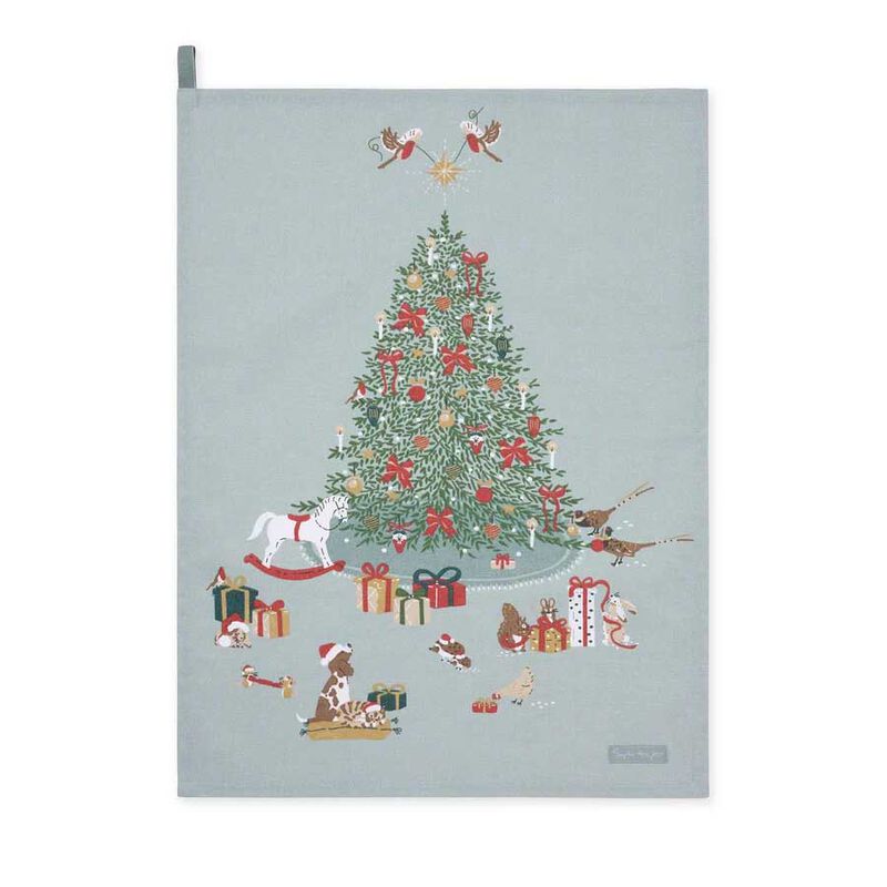 Sophie Allport Cosy Christmas Scene Tea Towel image number 0