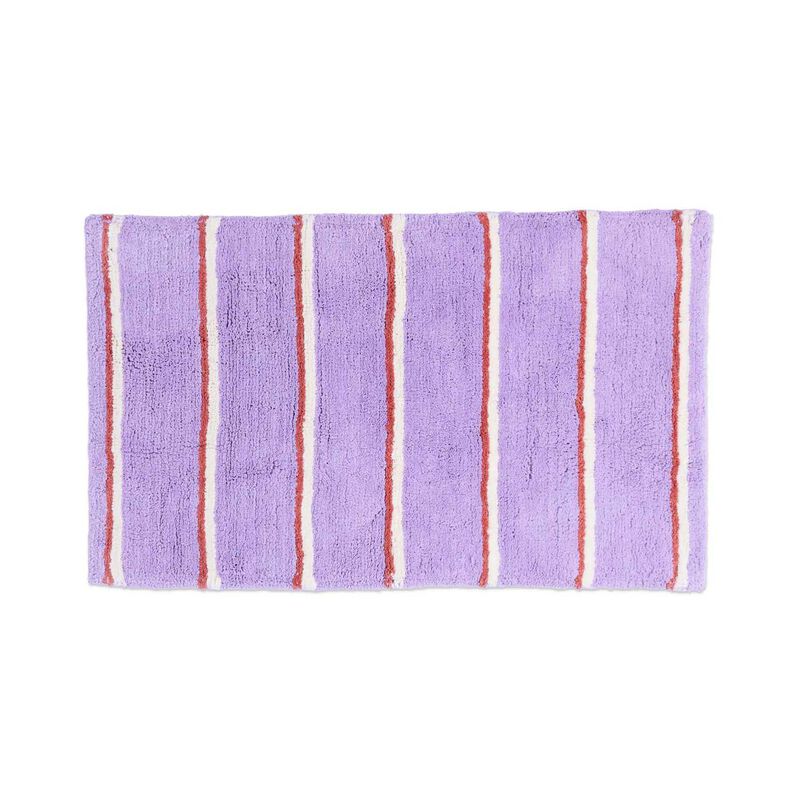 Kip&Co Lavender Field Stripe Bamboo Bath Mat image number 0