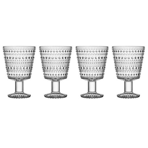 iittala Kastehelmi Universe Glass 260ml Clear Set of 4