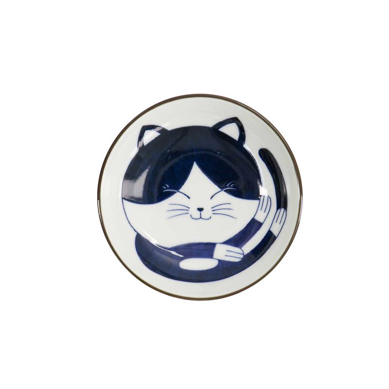Tokyo Design Studio Kawaii Cat Neko Sauce Dish 10x2.5cm image number 0