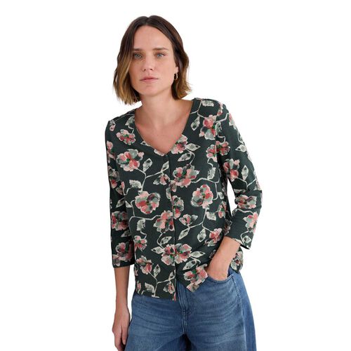 Seasalt Cornwall 3/4 Studio Glass Top Artist Camellia Coppice