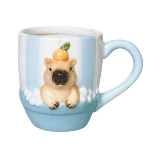Urban Products Capybara Mug Blue & Brown 10cm
