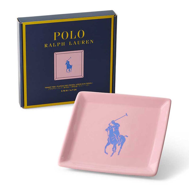 Polo Ralph Lauren Polo Icon Trinket Tray - Pink/Blue image number 1