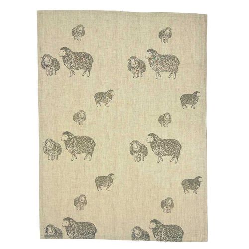 Selbrae House Linen Tea Towel - Sheep