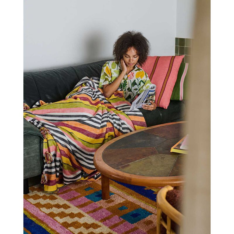 Kip&Co Casablanca Stripe Woven Throw image number 3