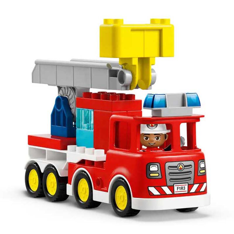 LEGO Duplo Fire Truck with Hose and Firefighter image number 2