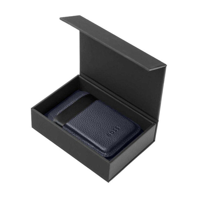 Boss Card Holder Mobile Classic Grained Navy image number 2