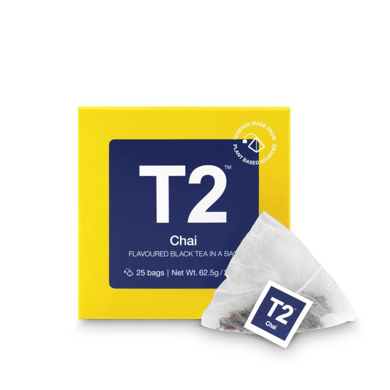 T2 Chai Tea Bag Cube 25 Pack image number 0