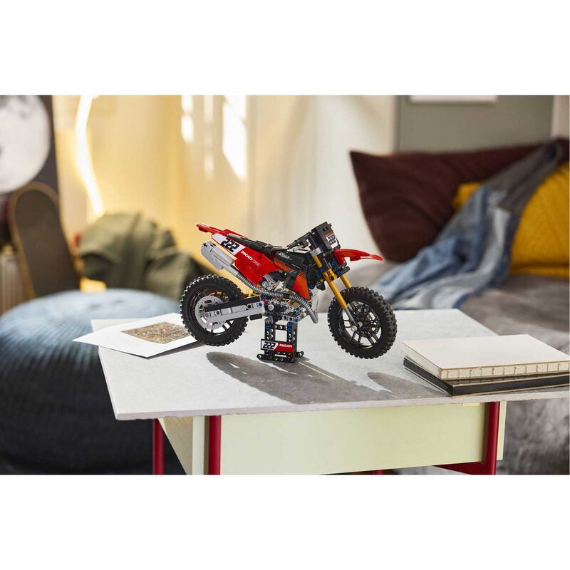 LEGO Technic Ducati Desmo450 Mx Factory Motorcycle image number 1