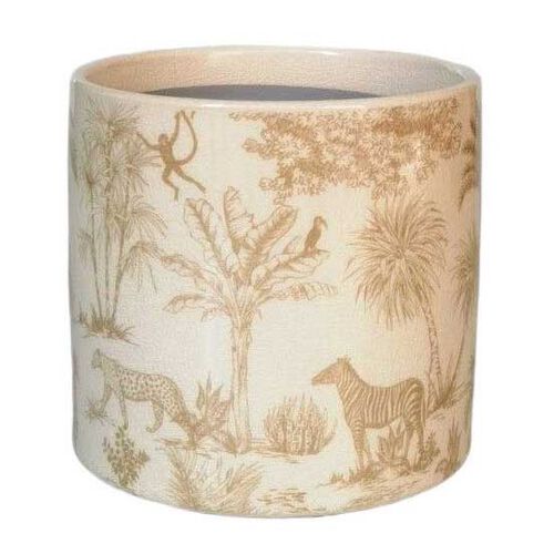 Urban Products Jungle Toile Planter Beige 14cm