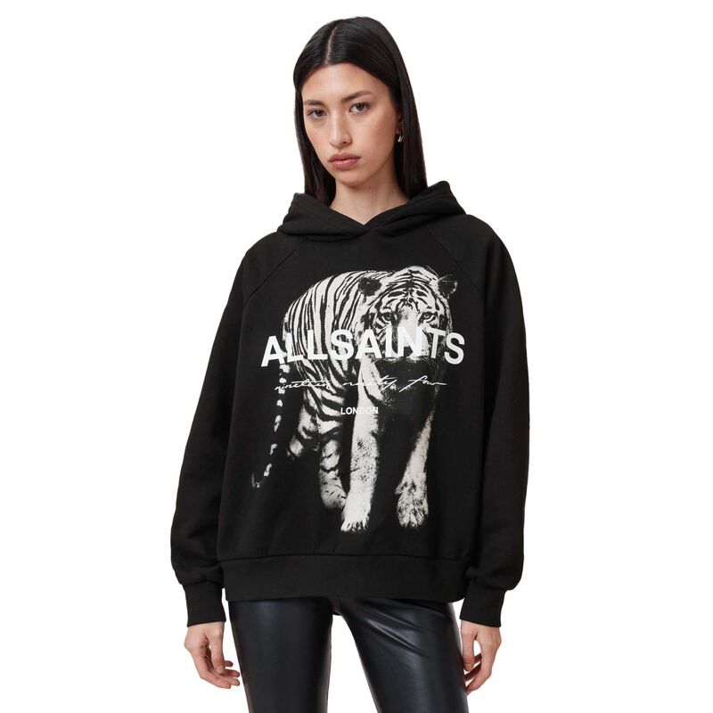 AllSaints Kit Talon Tiger Print Hoodie image number 0