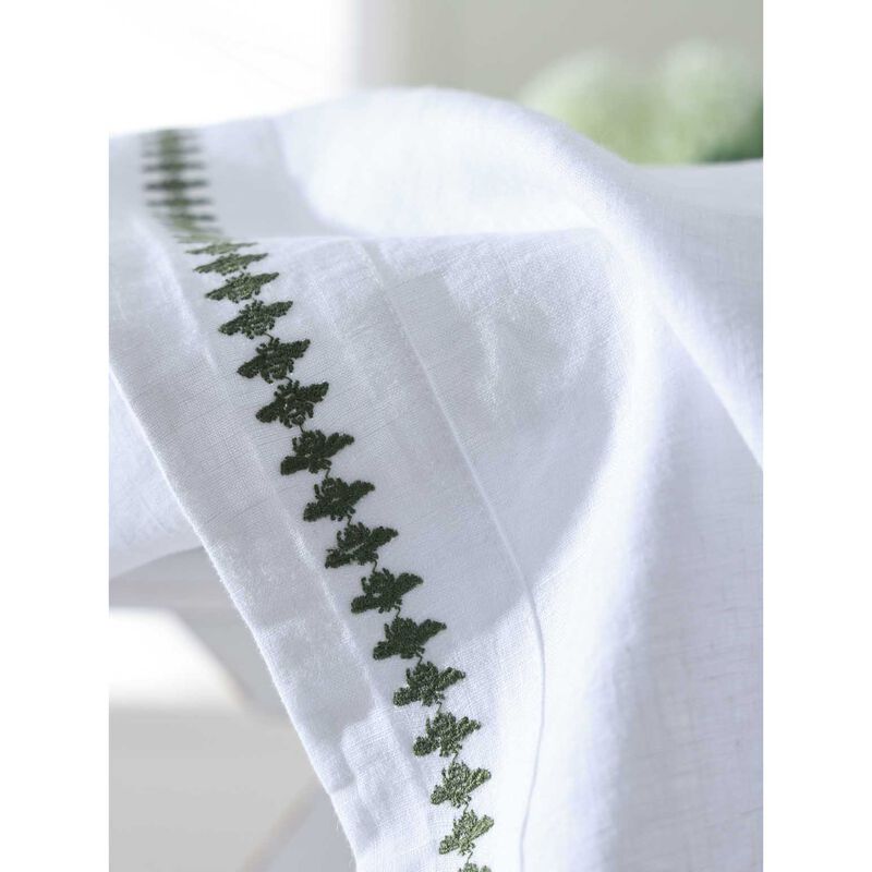 MM Linen Bee Embroidered Linen Tablecloth S 160x220cm image number 1