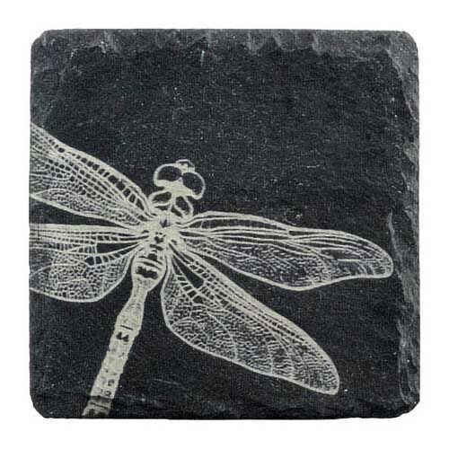 Selbrae House Single Slate Coaster - Dragonfly