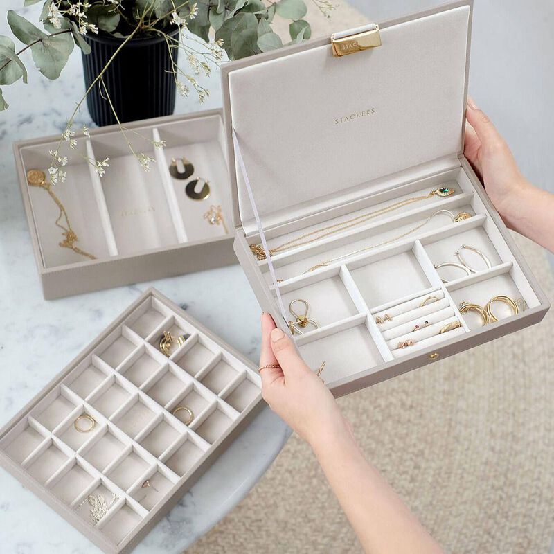 Stackers Classic Jewellery Box Set 3 Taupe image number 3