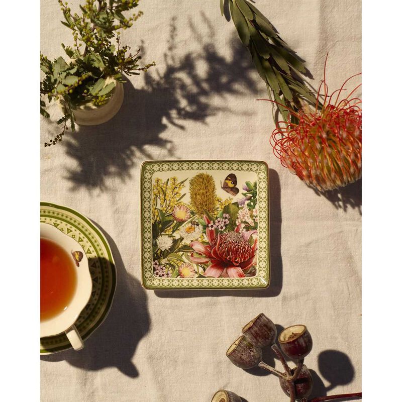 LaLaLand Botanical Blooms Square Trinket Tray image number 1