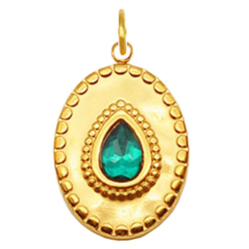 PETiT MOMENTS Emerald Tear Charm image number 0