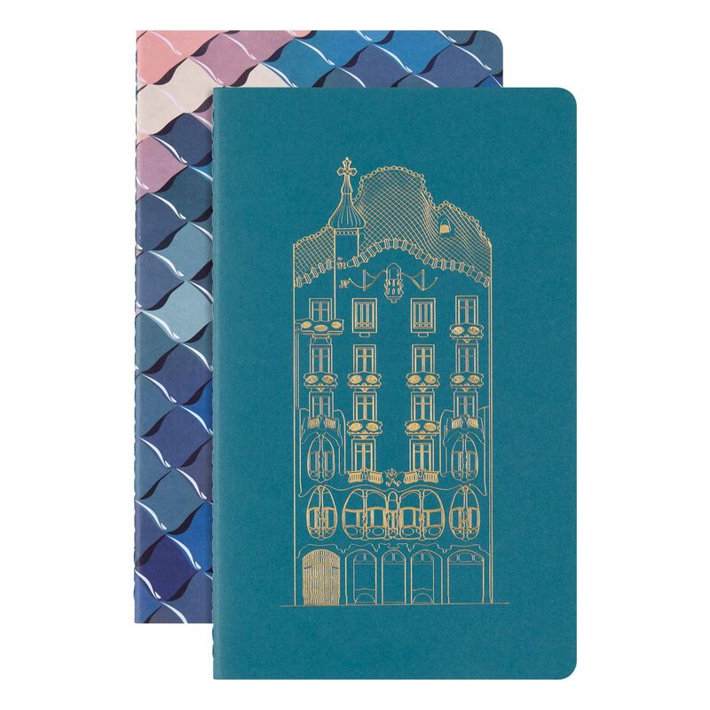 Moleskine LE Cahier Notebook XL Set 2 Ruled + Plain Casa Batllo image number 1