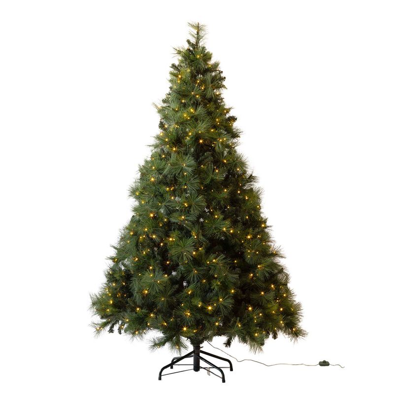 6 Foot Luxury Mixed Pine Christmas Tree with 550 LED Lights & 1176 Tips image number 0