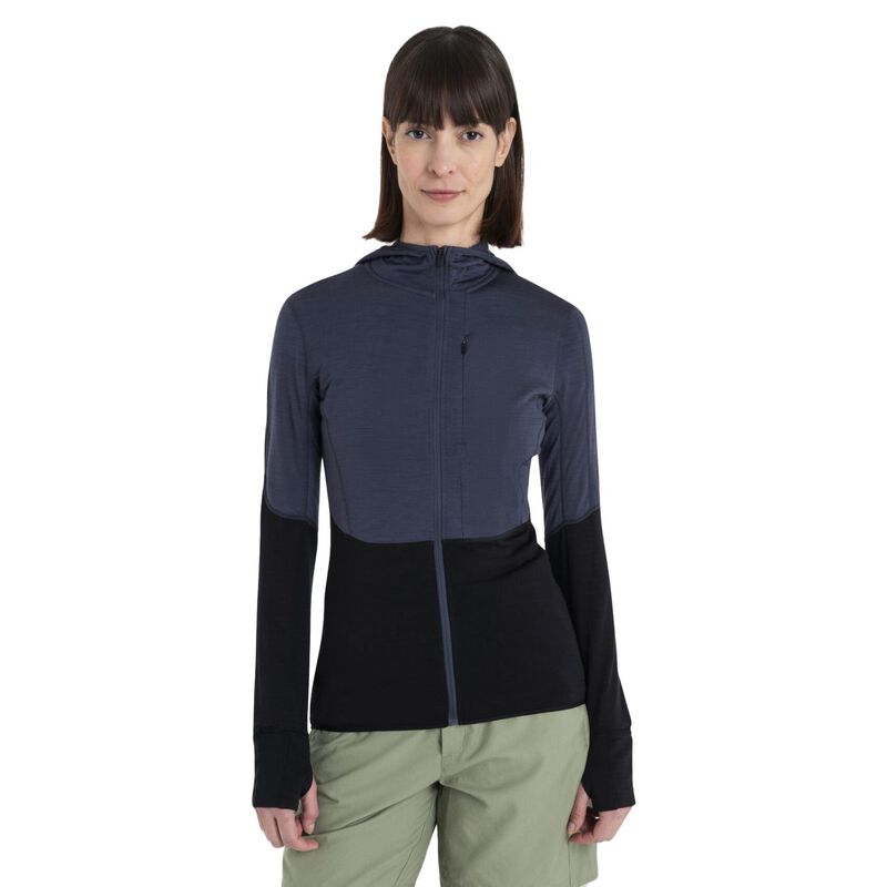 Icebreaker W Merino Blend 200 RealFleece Descender LS Zip Hoodie image number 4