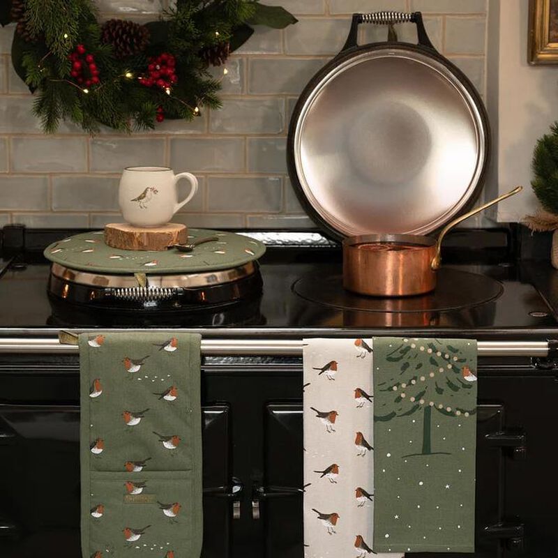 Sophie Allport Tea Towel - Set Of 2 - Robins image number 2